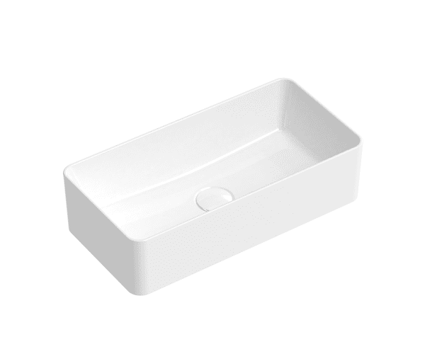 ADP TOPCLIS470 LISA RECTANGLE ABOVE COUNTER BASIN GLOSS/MATTE WHITE