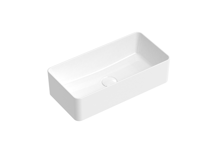 ADP TOPCLIS470 LISA RECTANGLE ABOVE COUNTER BASIN GLOSS/MATTE WHITE