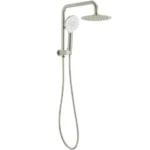 INSPIRE PTSS PAVIA ROUND HALF RAIL SET WITH 200MM SHOWER HEAD CHROME AND COLOURED