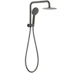 INSPIRE PTSS PAVIA ROUND HALF RAIL SET WITH 200MM SHOWER HEAD CHROME AND COLOURED