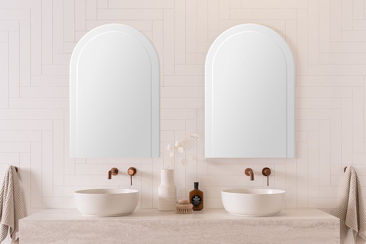 ADP SMAROV6090 Arch Overlay Mirror 750x975 White