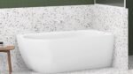 ADP BATAGLCL1500G GLACIER LEFT CORNER BATH 1500 GLOSS WHITE