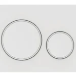 GEBERIT 115.882.01.1 SIGMA20 ROUND DUAL FLUSH BUTTONS MATTE WHITE WITH WHITE TRIM