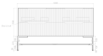 ABS RIVA FS1500-AO BALI FLUTED FREESTANDING VANITY 1500MM SINGLE BOWL AMERICAN OAK