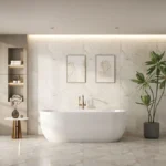 UNICASA ANNA BACK TO WALL BATH GLOSS WHITE