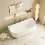 UNICASA ANNA BACK TO WALL BATH GLOSS WHITE