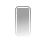 UNICASA AT-4590SQ-MW ATHENA SQUARE LED WALL HUNG SINGLE DOOR SHAVING CABINET 450x900MM MATTE WHITE
