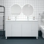 UNICASA BIP-150L-GW BIANCA FREESTANDING PVC VANITY 1500MM GLOSS WHITE