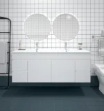 UNICASA BIP-150W-GW BIANCA WALL HUNG PVC VANITY 1500MM GLOSS WHITE