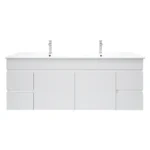 UNICASA BIP-150W-GW BIANCA WALL HUNG PVC VANITY 1500MM GLOSS WHITE