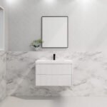 ABS RIVA WH900-MW BALI FLUTED WALL HUNG VANITY 900MM MATTE WHITE
