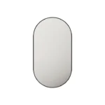 UNICASA FMO-9050-MB ALUMINUM FRAMED OVAL MIRROR 500x900MM MATTE BLACK