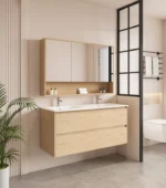 UNICASA HE-120W-TO HERA WALL HUNG VANITY 1200MM TAS OAK