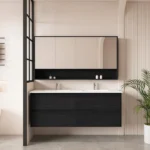 UNICASA HE-150W-BO HERA WALL HUNG VANITY 1500MM BLACK OAK