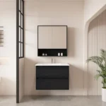 UNICASA HE-75W-BO HERA WALL HUNG VANITY 750MM BLACK OAK