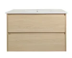 UNICASA HE-90W-TO HERA WALL HUNG VANITY 900MM TAS OAK