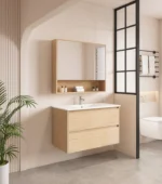 UNICASA HE-90W-TO HERA WALL HUNG VANITY 900MM TAS OAK