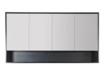 UNICASA HES-1504-BO HERA SHAVING CABINET 1500MM BLACK OAK