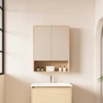 UNICASA HES-602-TO HERA SHAVING CABINET 600MM TAS OAK