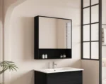 UNICASA HES-752-BO HERA SHAVING CABINET 750MM BLACK OAK
