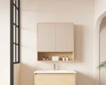 UNICASA HES-752-TO HERA SHAVING CABINET 750MM TAS OAK