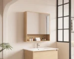 UNICASA HES-752-TO HERA SHAVING CABINET 750MM TAS OAK