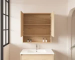 UNICASA HES-752-TO HERA SHAVING CABINET 750MM TAS OAK