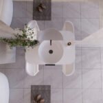 ABS RIVA 900-MW HOUSTON CURVE WALL HUNG VANITY 900MM MATTE WHITE