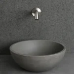 INFINITY IF-IC003 ROUND ABOVE COUNTER CONCRETE BASIN MATTE GREY