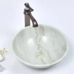 INFINITY IF-IS002 ROUND ABOVE COUNTER NATURE STONE ART BASIN MARBLE FINISH