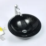 INFINITY IF-IS003 ROUND ABOVE COUNTER NATURE STONE ART BASIN MARBLE FINISH