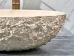 INFINITY IF-IS004 OVAL ABOVE COUNTER NATURE STONE ART BASIN MARBLE FINISH