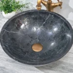 INFINITY IF-IS011 ROUND ABOVE COUNTER NATURE STONE ART BASIN MARBLE FINISH