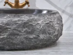 INFINITY IF-IS015 ROUND ABOVE COUNTER NATURE STONE ART BASIN MARBLE FINISH