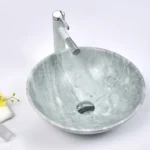 INFINITY IF-IS016 ROUND ABOVE COUNTER NATURE STONE ART BASIN MARBLE FINISH