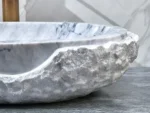 INFINITY IF-IS017 OVAL ABOVE COUNTER NATURE STONE ART BASIN MARBLE FINISH