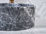INFINITY IF-IS019 ROUND ABOVE COUNTER NATURE STONE ART BASIN MARBLE FINISH