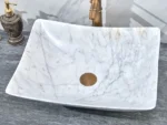 INFINITY IF-IS027 RECTANGLE ABOVE COUNTER NATURE STONE ART BASIN MARBLE FINISH