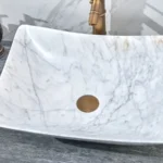 INFINITY IF-IS027 RECTANGLE ABOVE COUNTER NATURE STONE ART BASIN MARBLE FINISH