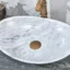 INFINITY IF-IS028 OVAL ABOVE COUNTER NATURE STONE ART BASIN MARBLE FINISH