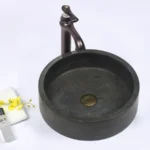 INFINITY IF-IS031 ROUND ABOVE COUNTER NATURE STONE ART BASIN MARBLE FINISH
