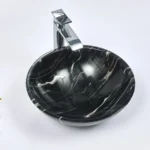 INFINITY IF-IS035 ROUND ABOVE COUNTER NATURE STONE ART BASIN MARBLE FINISH