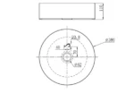 INFINITY IF-ISS01 HAMDMADE ROUND ABOVE COUNTER STAINLESS STEEL BASIN GUN METAL
