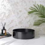 INFINITY IF-ISS01 HAMDMADE ROUND ABOVE COUNTER STAINLESS STEEL BASIN GUN METAL