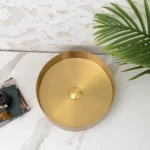 INFINITY IF-ISS03 HANDMADE ROUND ABOVE COUNTER STAINLESS STEEL BASIN BRUSHED GOLD