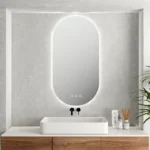 UNICASA LED-9050-O LUNA OVAL FRAMELESS LED MIRROR 500x900MM