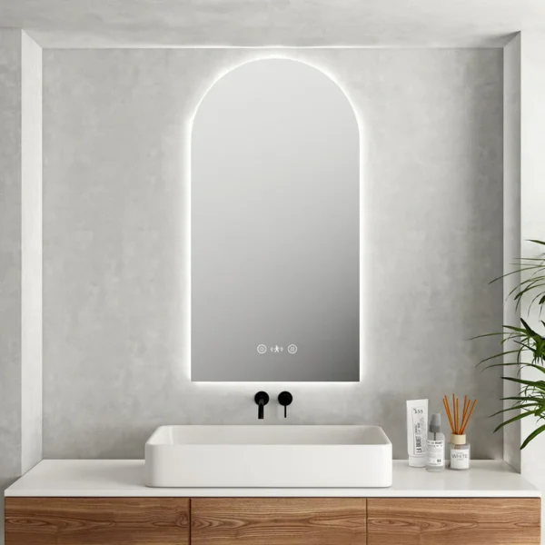 UNICASA LED-9060-A LUNA ARCH FRAMELESS LED MIRROR 900x600MM