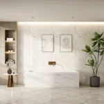 UNICASA MIRA INSERT & ISLAND BATH GLOSS WHITE