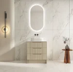 UNICASA RH-75F-NO RHEA FLUTED FREESTANDING VANITY 750MM NATURAL OAK