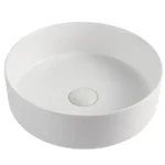 UNICASA SPIN 30 SPIN ABOVE COUNTER ROUND BASIN GLOSS WHITE